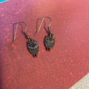Silver Owl Earrings!